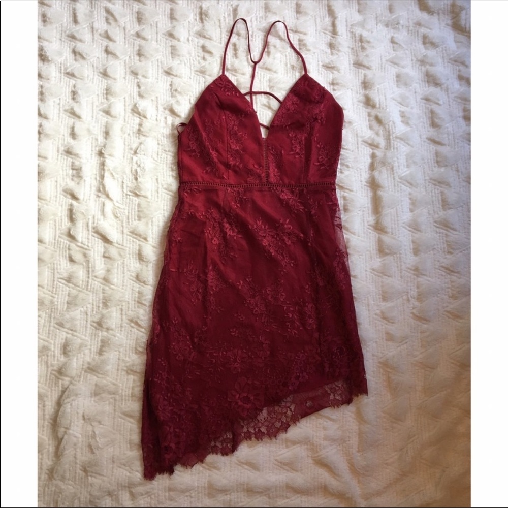 NBD Red Lace dress